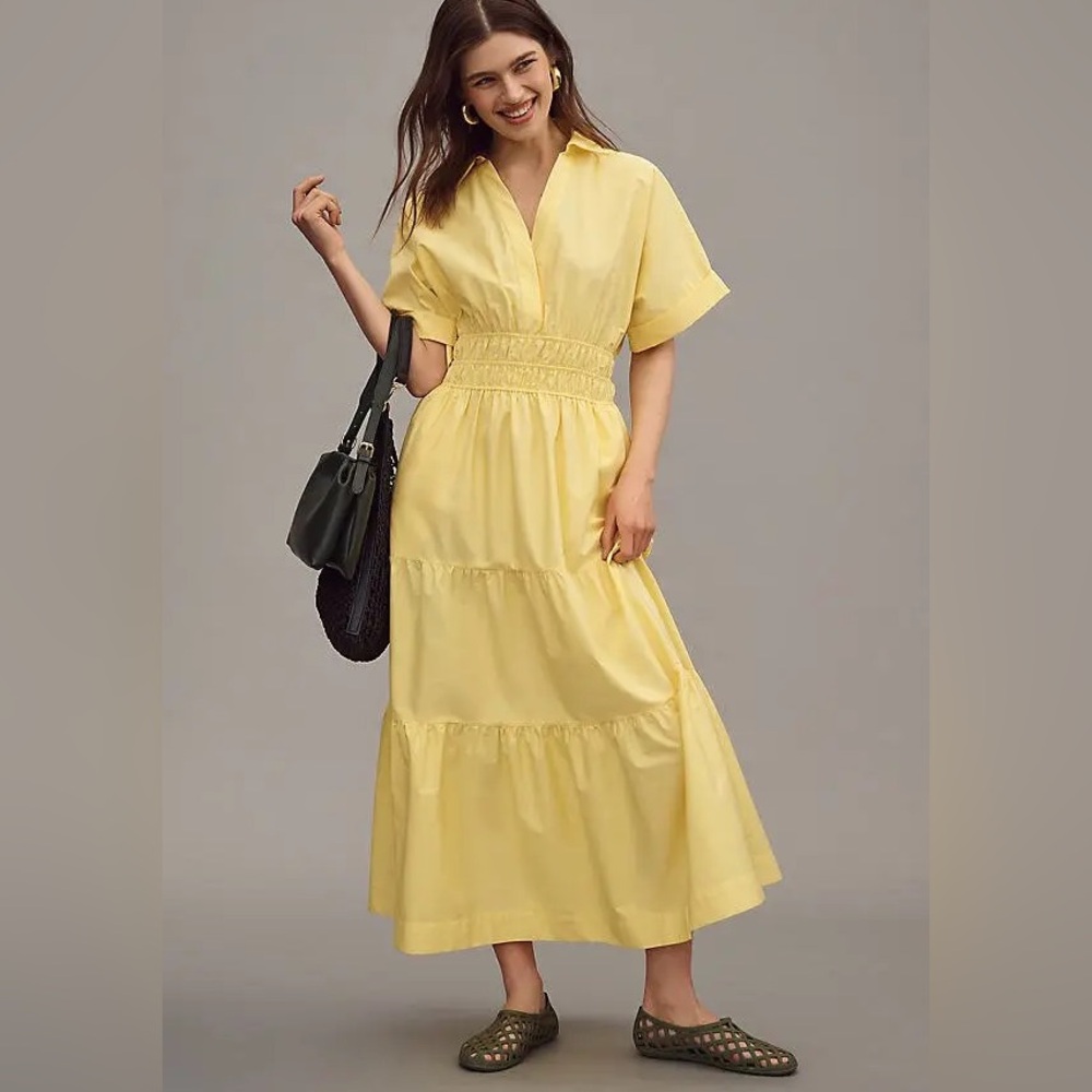 THE SOMERSET COLLECTION BY ANTHROPOLOGIE 
The Somerset Maxi Shirt Dress - Size M